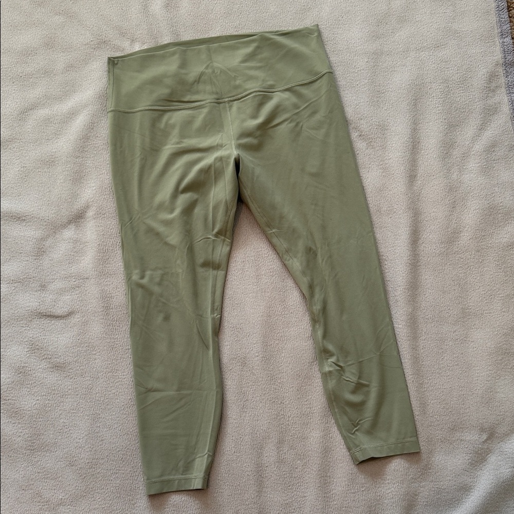 Lululemon Align HR Tight Leggings 25” Inseam SAGE Light Green  Size 16
